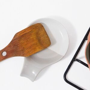 FAVOR Dip-Dyed Ceramic Spoon Rest - Grey